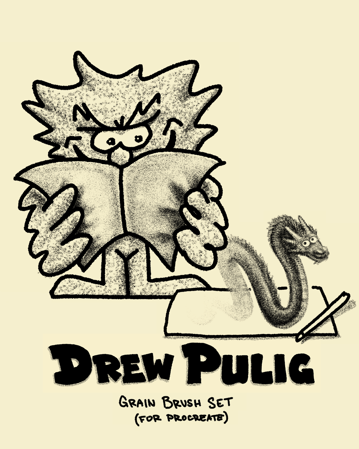 Digital Grain Brush Set (Procreate)