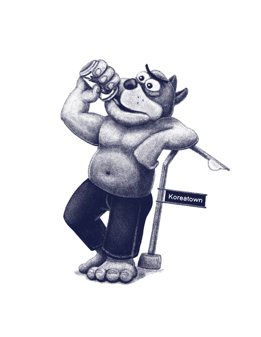 'Koreatown Monster' Art Print