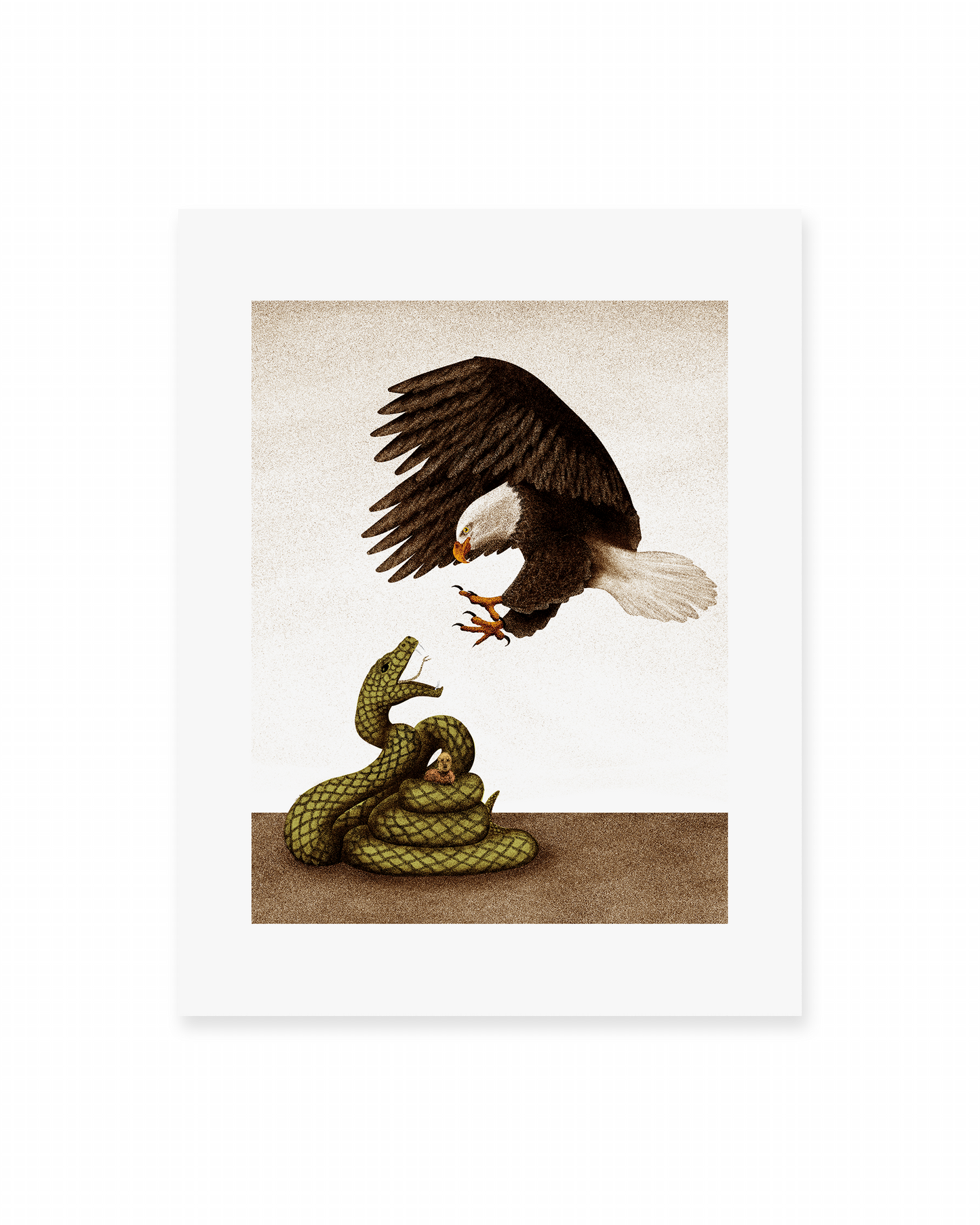 'Eagle v Serpent' Art Print