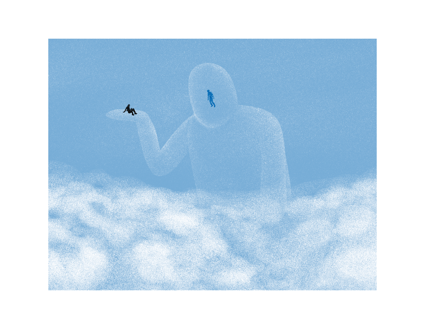 'Cloud Man' Art Print