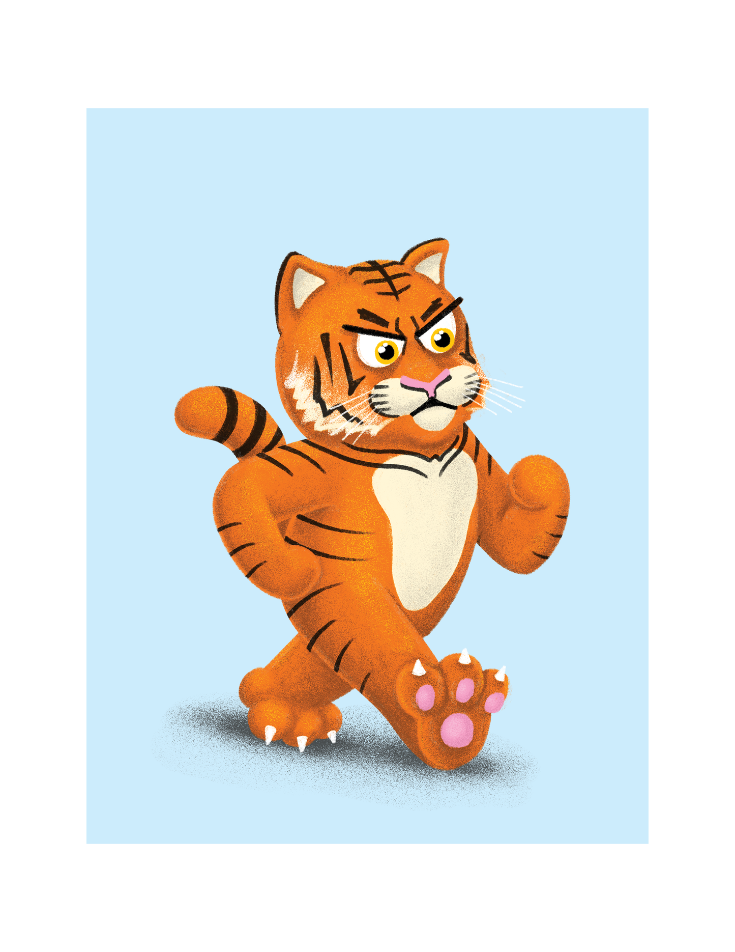 'Tiger on the Move' Art Print