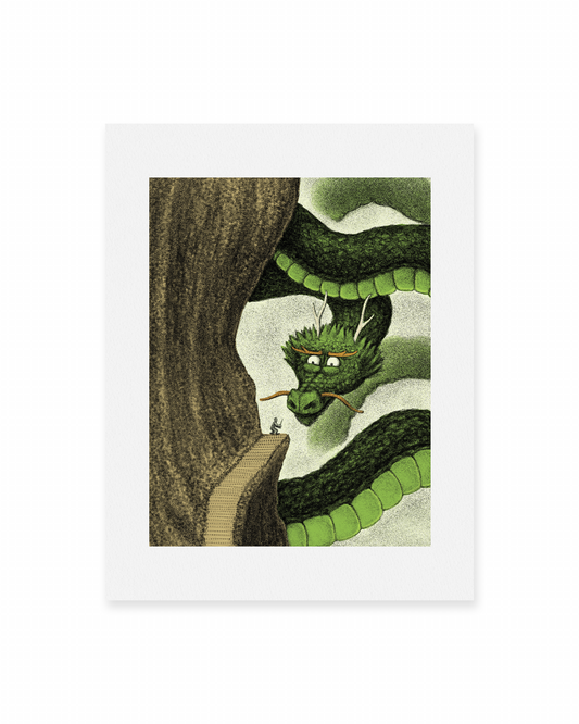'Facing the Dragon' Art Print