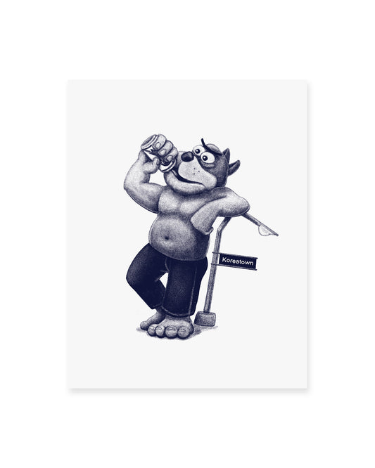 'Koreatown Monster' Art Print