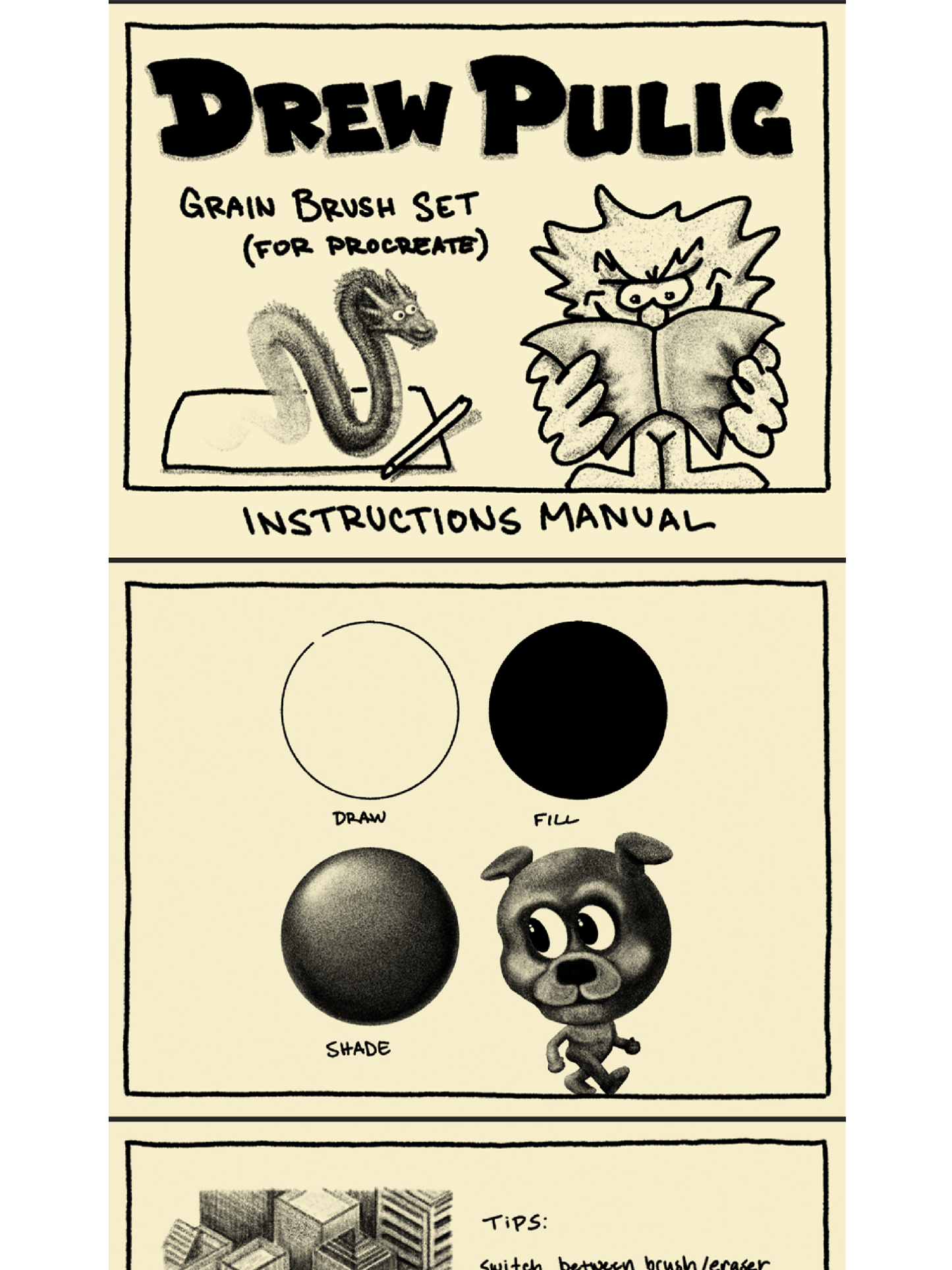 Digital Grain Brush Set (Procreate)
